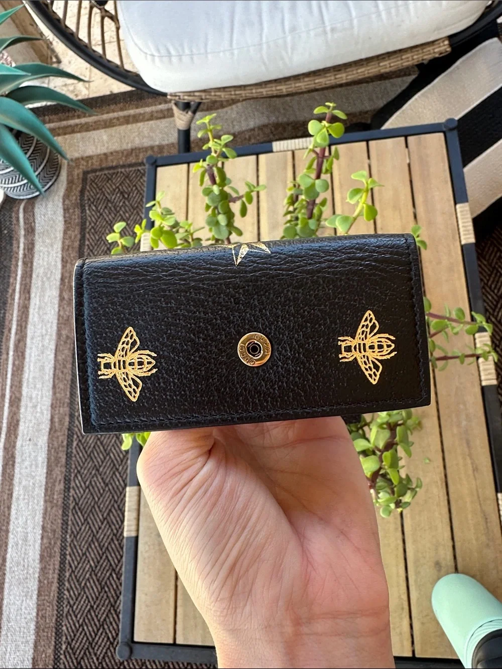 Small Gucci bee wallet and key holder - Picture 5 of 5